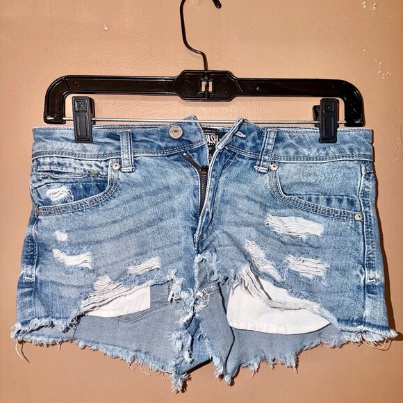 American Apparel Rewash Women's Distressed Denim Jean Shorts - Size 3 - Picture 5 of 5